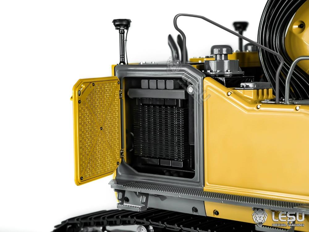 LESU 1/14 Heavy Hydraulic Excavator Model 7-way Valve Aoue ET35 Large Short Tail with Front Shovel Crawler Hydraulic Excavator
