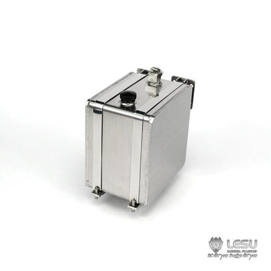 LESU G-6107 1/14 Truck Model Square Stainless Steel Welded Hydraulic Tank Tamiya Truck Model Upgrade Modification or DIY