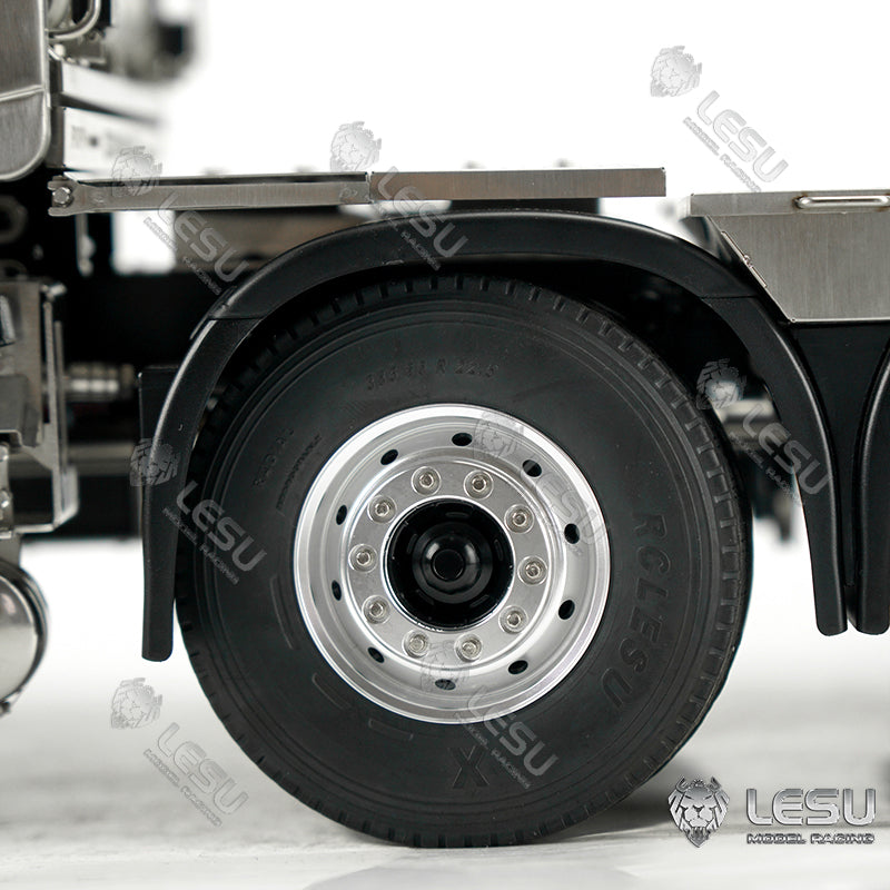 LESU 1/14 Truck Model Toy FH16 Heavy Towing Chassis 8X8 Full Drive Differential Lock Axle