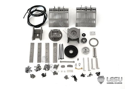 LESU 1/14 engineering vehicle model toy full metal hydraulic excavator modification upgrade quick release hydraulic gripper attachment