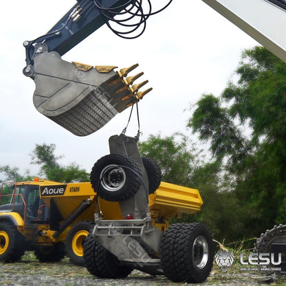 LESU 1/14 C374 excavator quick-release replacement tractor grinding disc fixed excavator crawler trailer modification accessories