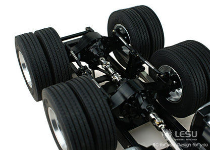 LESU 1/14 Tamiya Scania tractor truck metal three-axle 6X4 chassis remote control car model modification