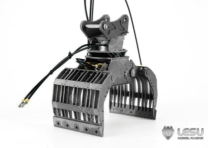 LESU 1/14 engineering vehicle model toy full metal hydraulic excavator modification upgrade quick release hydraulic gripper attachment
