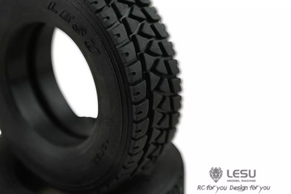 1/16 truck tractor DIY German bruder tire RC accessories model 60001 highway front wide tire LESU