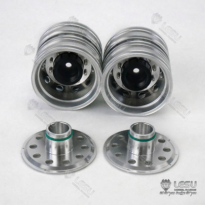 1/14 Truck Toy Aluminum Alloy Rear Wheel Hub W-2054 Tamiya Tractor Universal Modification Accessories LESU Model