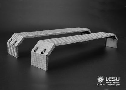 1/14 Truck Three-axle Fender LS-20160901-A-6 Stainless Steel Sand Plate Heavy Towing DIY Engineering Vehicle Model