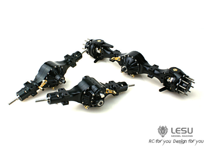 1/14 truck Tamiya tractor axle Q-911 small bridge egg series flange differential lock bridge mud head model LESU