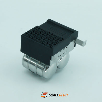 scaleclub 1/14 Tamiya Volvo truck upgrade exterior decoration accessories battery box gas tank