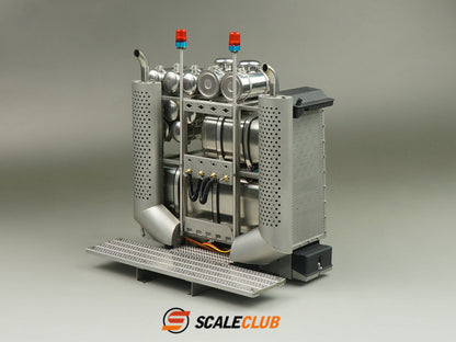scaleclub 1/14 MAN F2000 MAN heavy tractor trailer metal equipment rack