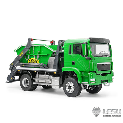 LESU 1/14 Truck 4*4 Hydraulic 4 Valve Rocker Tipper Loader High-end Neat Integrated Welded Copper Pipe