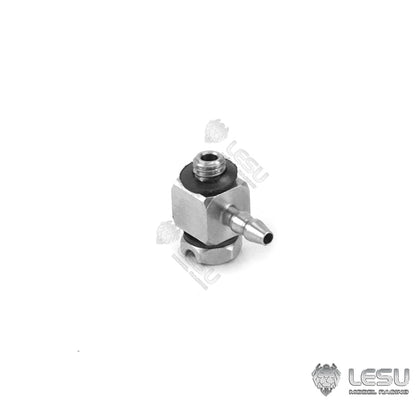 Hydraulic model modified stainless steel precision M3 thread bend straight through nozzle 2.5*1.5MM nylon oil pipe installation