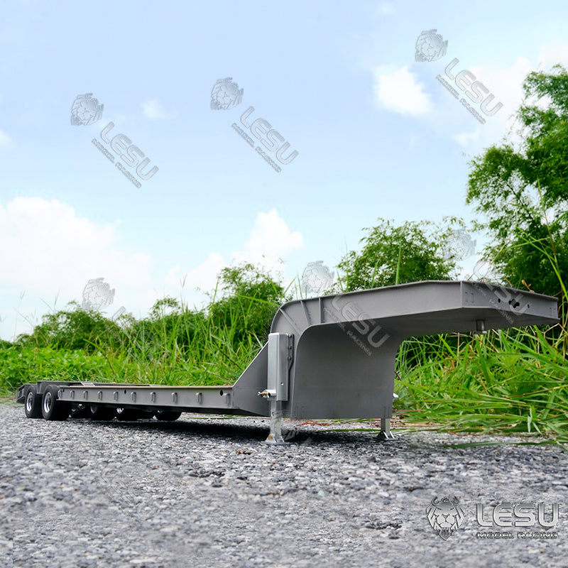 LESU 1/14 Tamiya Truck Engineering Trailer Metal Small Wheel Semi-trailer LS-A0005