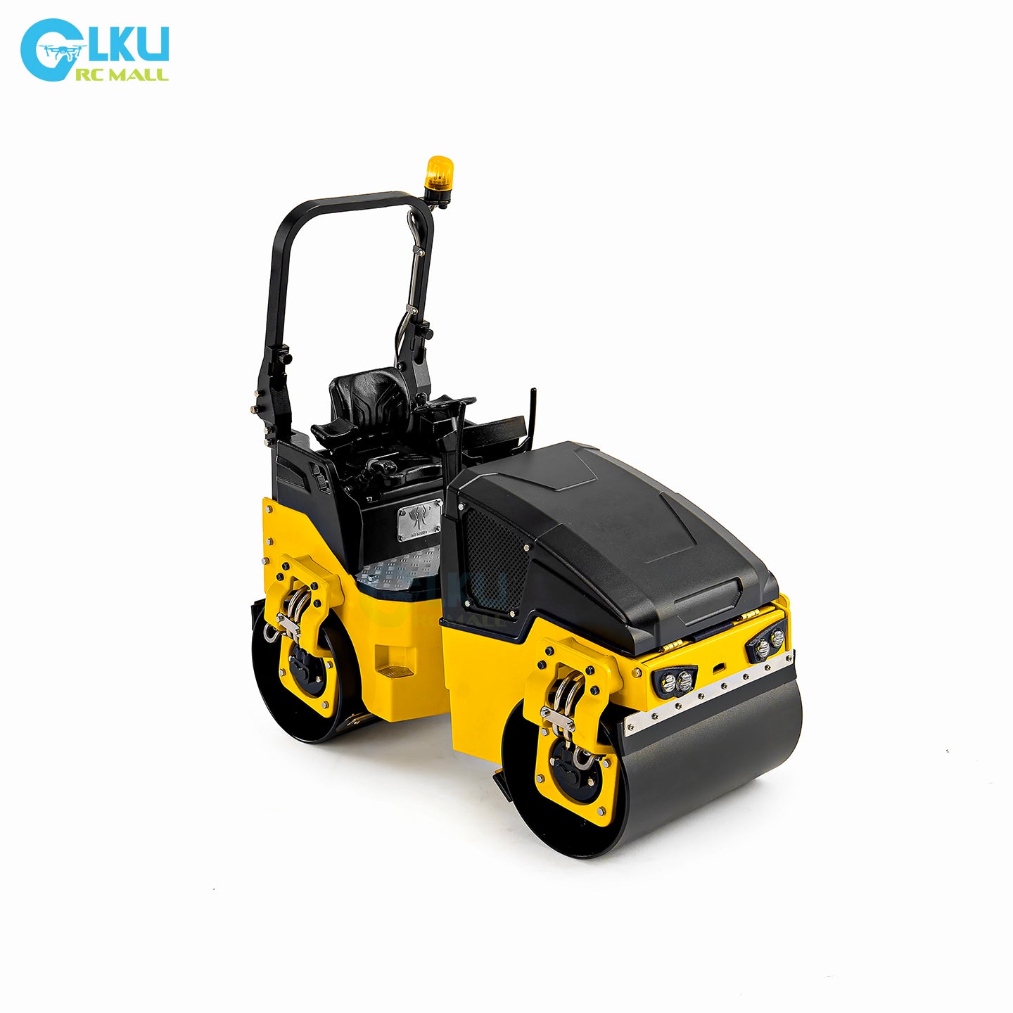 BOMAG 120AD RC 1/14 Metal Desktop Miniature Dual Drive Dual Vibration Small Road Roller Model Toy