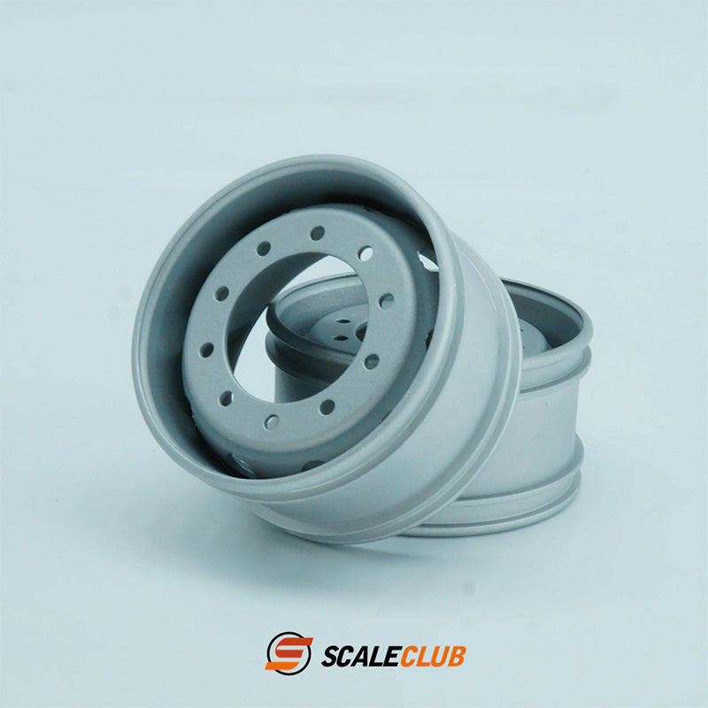 Scaleclub 1/14 Tamiya tractor truck dump truck classic 10 large round hole aluminum alloy wheel hub
