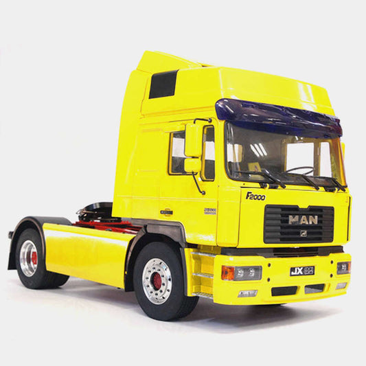 JXmodel 1/14 Tamiya MAN F2000 Cab 4X2 Tractor Truck Aluminum Alloy Opening Doors and Front RTR Version