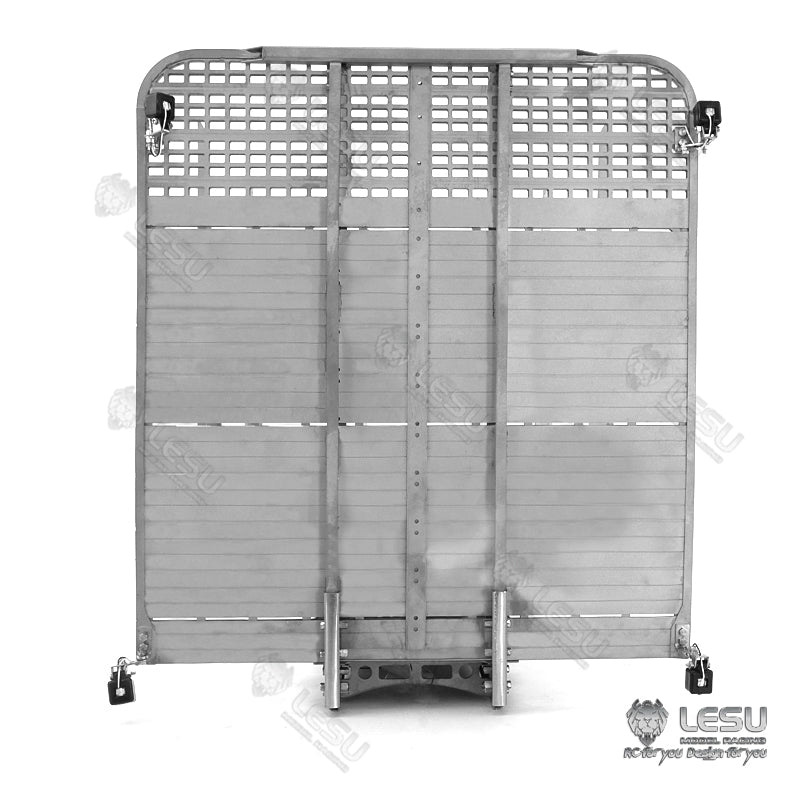 LESU 1/14 Tamiya Volvo FH16 truck model toy truck flatbed wood loaded tree cargo compartment with LED lights and winch