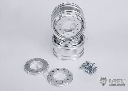 1/14 truck aluminum alloy wheel hub W-2043-C flange axle front wheel hub oval hole Tamiya tractor LESU