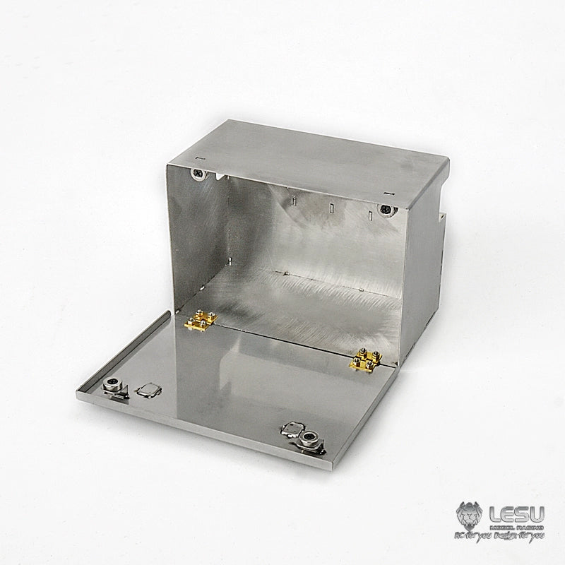 G-6123 For Tamiya 1/14 RC Truck Model Metal Simulation Stainless Steel Openable Tool Box Upgrade Modification Decorative Parts