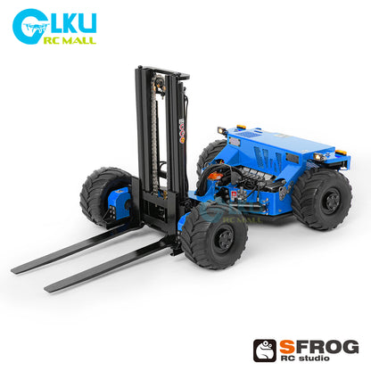 1/14 Scale RC Forklift SFROG-BM214 4WD Hydraulic Remote Control Construction Vehicle with Light & Sound