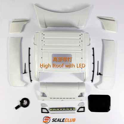 Scaleclub 1/14 Scania 770S Cabin Refit Engineering Version Mid-Roof High-Roof with Flowing Lights