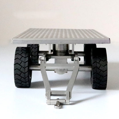 JDMODEL 1/14 Metal Small Pallet Truck Model Toy JDM-122 for Tamiya LESU LXY 1/14 RC Hydraulic Forklift Model Toy Attachments