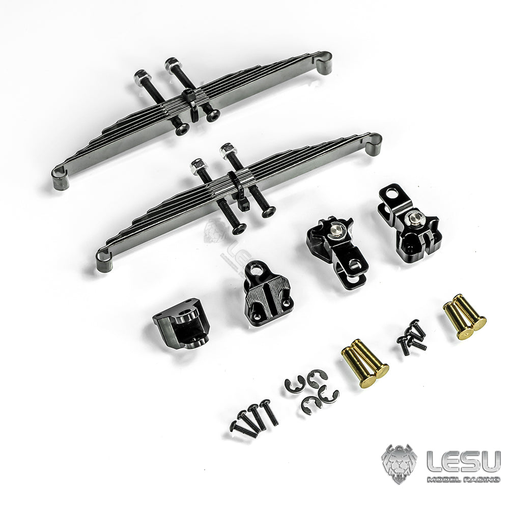 1/14 truck Tamiya tractor X-8011 simulation straight steel plate power bridge front suspension mud head DIY model LESU