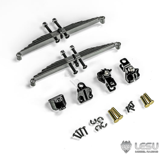 1/14 truck Tamiya tractor X-8011 simulation straight steel plate power bridge front suspension mud head DIY model LESU