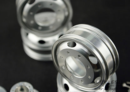 1/14 Truck rear wheel hub W-2010 Tamiya tractor aluminum alloy wheel hub DIY mud truck model accessories LESU