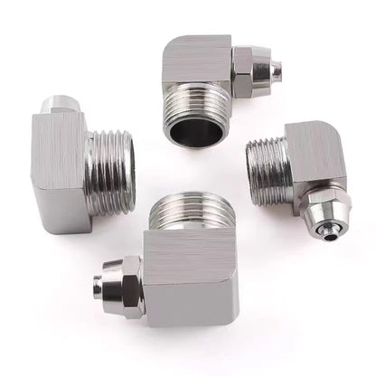 Italian pump oil inlet connector