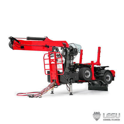 LESU 1/14 Truck-Mounted Log Grabber with Rotating Hydraulic Timber Crane - Simulation Engineering Vehicle LS-Z0073