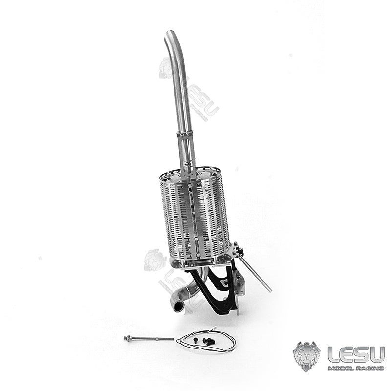 1/14 truck model metal toy F-16 exhaust chimney G-6159 Tamiya tractor LESU