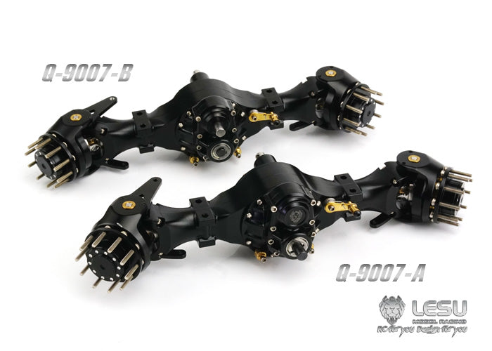 1/14 truck Tamiya tractor axle Q-900 series differential lock flange bridge mud army truck DIY model LESU