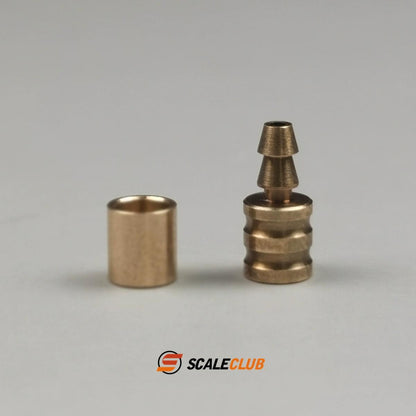 Scaleclub Model for Hydraulic oil nozzle 2.5mm copper tube welding to 3mm oil pipe RC engineering model toy parts