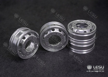 1/14 truck aluminum alloy metal wheel hub W-2048 new wheel side reduction rear axle dedicated model LESU