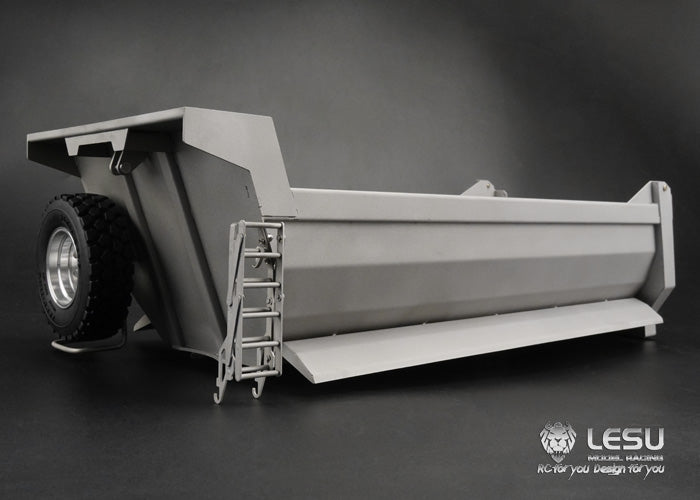 LESU1/14 Tamiya hydraulic dump truck bucket front cylinder hardcover U bucket DIY modified car model body