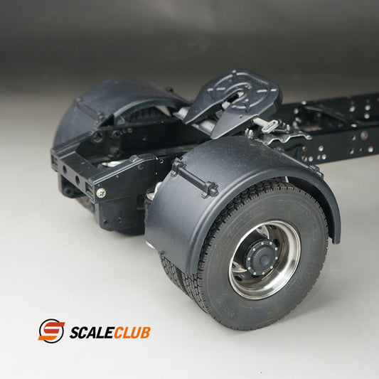 1 pair of Scaleclub models for Tamiya 1/14 RC tractor truck dump truck single axle fender decoration upgrade modification parts