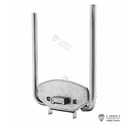LESU1/14 Tamiya tractor truck DIY modified car model exhaust pipe assembly double hole chimney