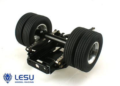 LESU 1/14 RC Truck Transfer Trailer Model Single Axle Trailer Dump Truck Accessories