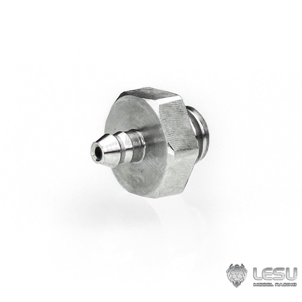 LESU Y-1565-A modified stainless steel precision M2 straight-through nozzle suitable for nylon 2*1MM oil pipe