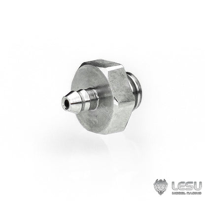 LESU Y-1565-A modified stainless steel precision M2 straight-through nozzle suitable for nylon 2*1MM oil pipe