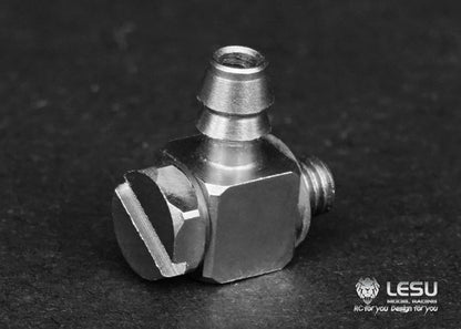 Hydraulic model modified stainless steel precision elbow straight oil nozzle M3-4MM nylon oil pipe 4*2.5MM installation