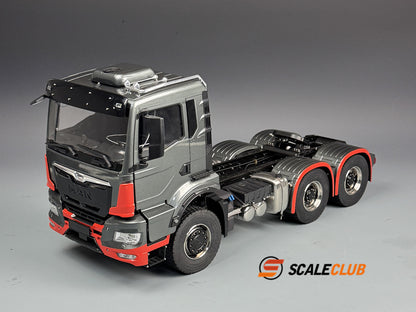 SCALECLUB 1/14 MAN TGS full metal door shell 6*6 tractor truck chassis