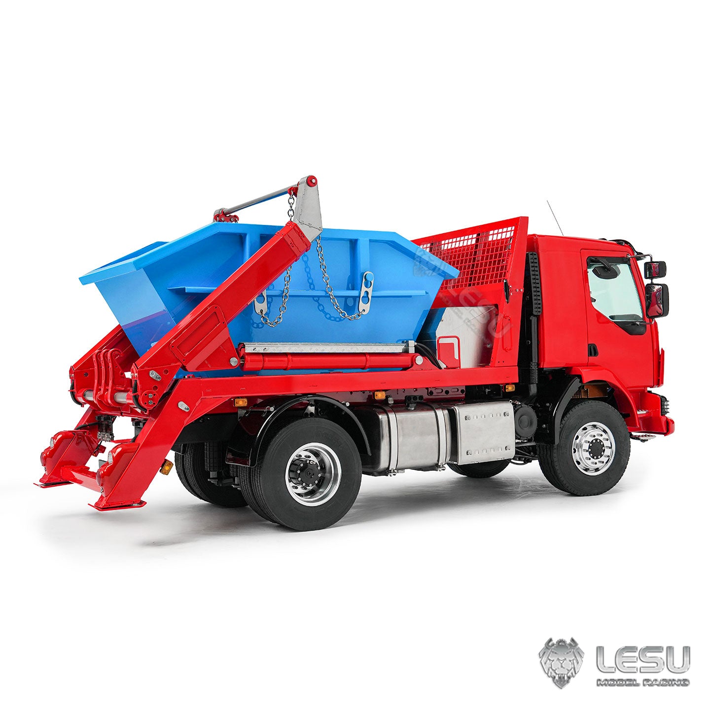 1/14 4×4 Hydraulic 4‑Spool Rocker‑Arm Tipper Truck, Integrated Welded Copper Tubing, LESU LS‑Z0067
