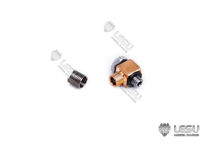LESU engineering machinery model hydraulic components Y-1533 copper tube welding straight bend nozzle excavator metal accessories