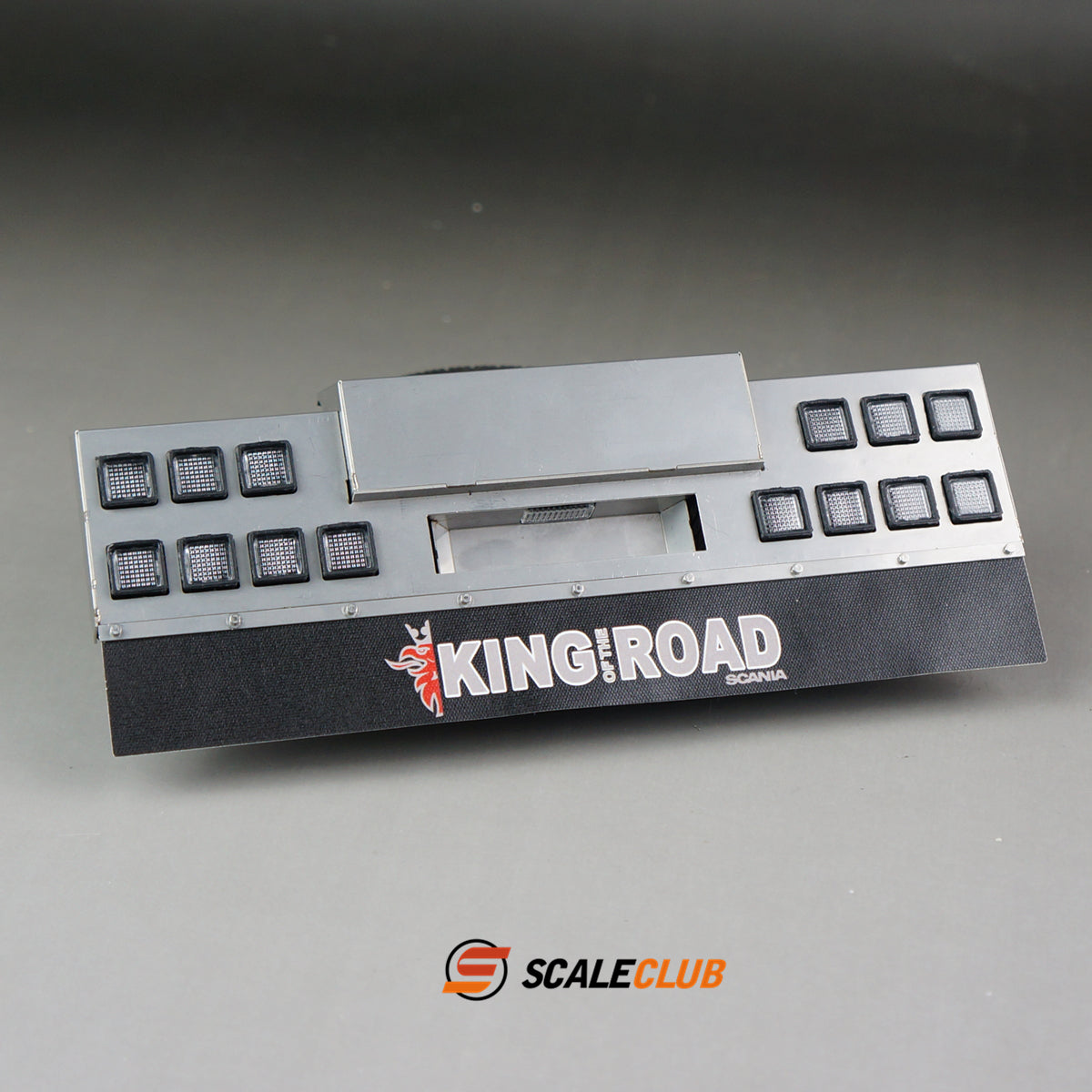 Scaleclub European truck style tail beam 14 square lights for RC Tamiya LESU 1/14 tractor truck toy model parts