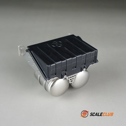 Scaleclub Model for 3363 1851 simulation battery box fuel tank metal upgrade version for Tamiya Lesu RC truck trailer dump truck