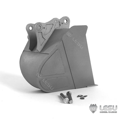 LESU 1/14 Engineering Machinery Model Excavator ET35 Modified Quick-Removal Metal Trapezoidal Bucket Attachment