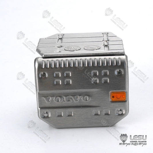 Tamiya 1/14 truck model FH-16 truck exhaust tank with width indicator light G-6225 stainless steel LESU