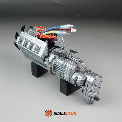scaleclub Tamiya 1/14 trailer truck dump truck three-speed metal gearbox