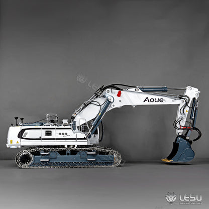 LESU 1/14 Fully Hydraulic Remote Control Model Simulation Excavator Aoue-LR960 Demolition Machine Excavator